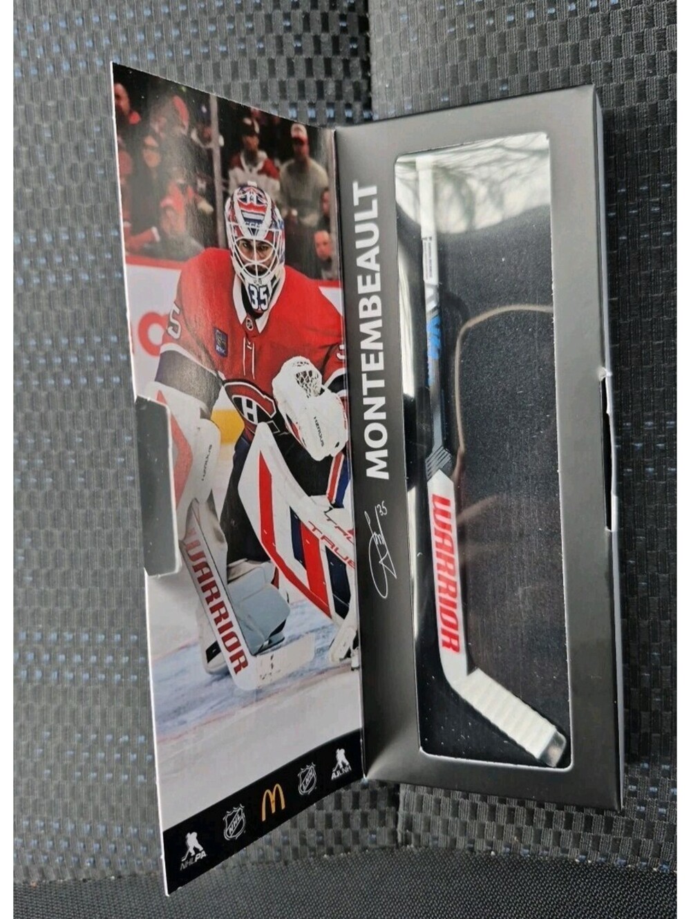 2026 Samuel Montembeault NHL Mini Stick McDonalds Exclusive Montréal Canadiens